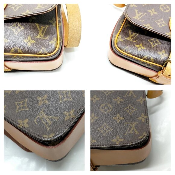 Authentic Louis Vuitton Cartouchiere MM Brown Monogram Shoulder Bag mn630-112725 - Picture 9 of 16